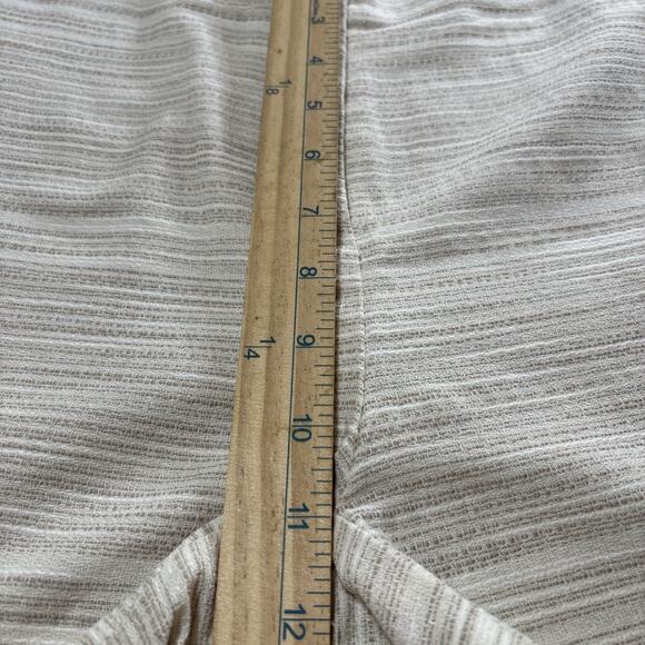 NWT Loft Striped Flat Front Shorts Size 2 Beige Classic Retro Dressy Picnic - Picture 10 of 11